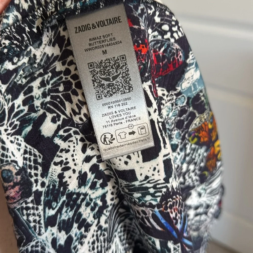 NWT Zadig & Voltaire Rimaz Dress color Encre size medium - Picture 8 of 9